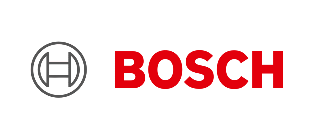 Bosch Logo mit rotem Schriftzug