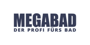 MEGABAD Logo mit Slogan Der Profi fürs Bad