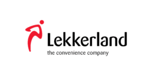 Lekkerland Logo mit Slogan auf weißem Hintergrund