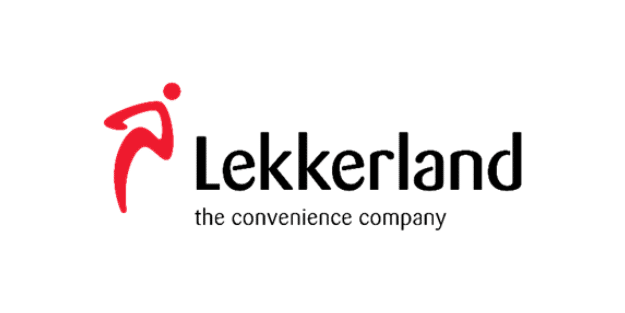 Lekkerland Logo mit Slogan auf weißem Hintergrund