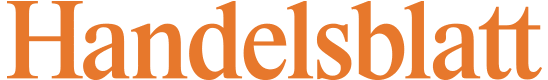 Handelsblatt-Logo in orange Schrift