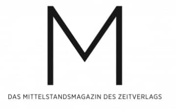 Logo mit großem M und Schriftzug