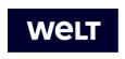 WELT Logo auf blauem Hintergrund