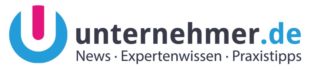 Logo von unternehmer.de mit Slogan